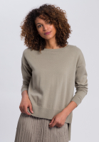 Pullover mit verlängertem Rückenteil
