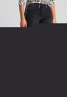 Black Denim mit gestreiftem Seitenband