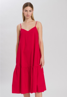 Spaghettikleid aus Baumwoll-Popeline