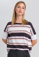Strickshirt mit Streifenprint
