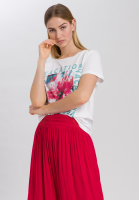 T-Shirt mit Aquarell-Frontprint