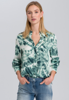 Hemdbluse mit Batik-Print