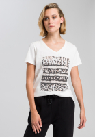 T-Shirt mit Leo-Frontprint