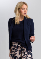 Einknopfblazer in Twill-Optik