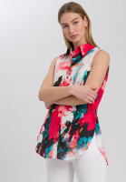 Blusentop im Aquarell-Blumen-Print
