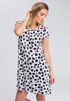 Shirtkleid mit Tupfenmuster