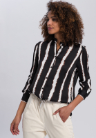 Bluse mit Batik-Streifen
