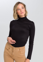 Shirt mit drappiertem Rollkragen