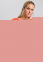 Basicshirt mit Satin-V-Ausschnitt