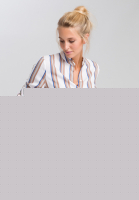 Bluse im Streifen-Look