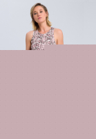 Jerseykleid im dunklen Schlangenprint