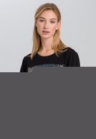 T-Shirt mit Paillettenringel