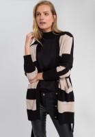 Strickjacke mit Blockstreifen