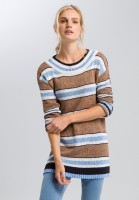 Strickpullover mit Streifen