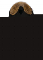 Trenchcoat mit Kunstfellkragen