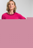 Shirt mit Ringelbündchen