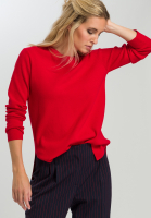 Longpullover mit Seitenschlitzen