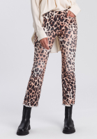 5-Pocket mit Leo-Print
