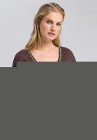 Leinenshirt mit Schmuckapplikationen