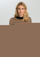 Bluse mit Streifen und Typo-Design