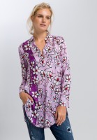 Longbluse mit Blütendekor