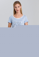 Jerseykleid mit Streifenprint