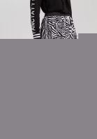 Plisseerock mit Zebra-Print
