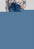 Loose fit Jeans im Blue Denim Look mit Destroys