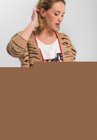 Strickjacke mit Tiger-Muster