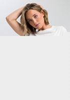 T-Shirt mit kontrastfarbener Applikation