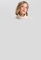 Rollkragenpullover mit Struktur