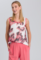 Top mit modernem Aquarellprint