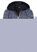 Steppjacke mit Glencheckmuster