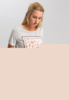 T-Shirt mit appliziertem Animalprint