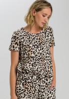 Blusentop mit Leopardenprint
