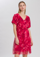 Chiffonkleid mit Animal-Alloverprint