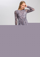 Jerseykleid mit Zebra-Print