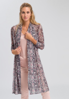 Jerseyjacke mit dunklem Schlangenprint