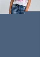 Verkürzte Flared Jeans im Destroyed-Look