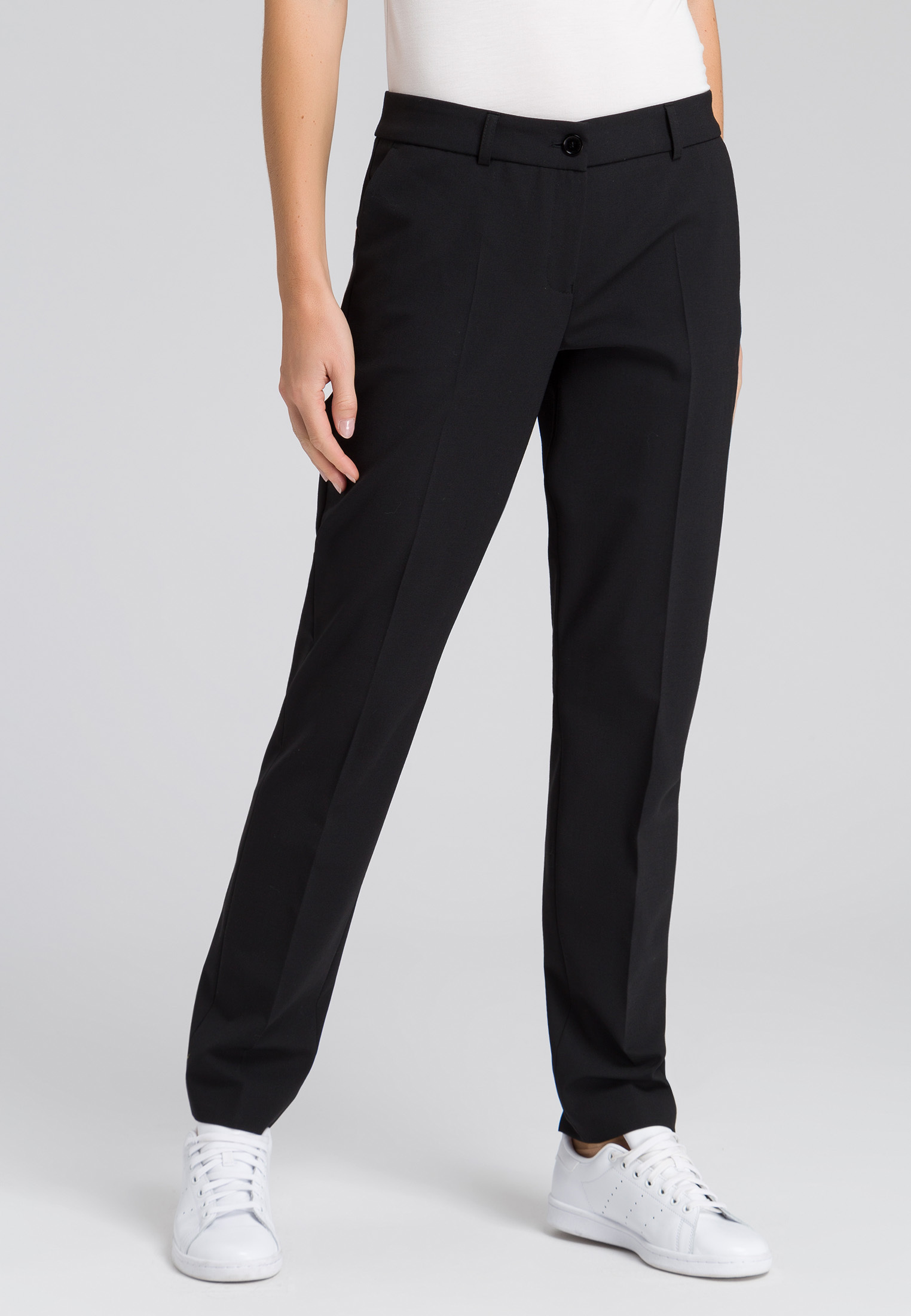 Pleatfront trousers with new wool Trousers & Jeans Business Line
