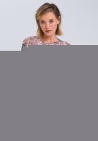 T-Shirt mit dunklem Snakeprint
