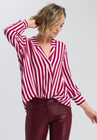 Bluse mit Streifendruck
