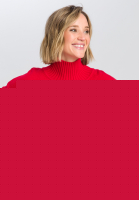 Pullover mit extrahohem Stehkragen
