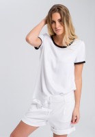Blusenshirt mit Kontrastdetails