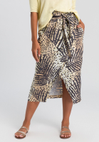 Wickelrock mit Tropical-Print