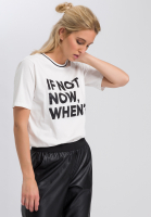 T-Shirt mit Glitzerschrift
