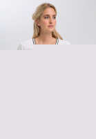 Bluse mit gestreiften Bändern