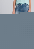 Skinny Jeans in Blue Denim Optik mit Destroy
