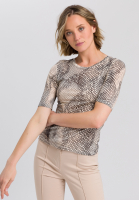 T-Shirt mit Schlangenprint