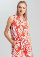 Bluse mit Blätter-Dessin